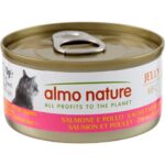 Bild von Korzystny pakiet Almo Nature, 24 x 70 g – Łosoś i kurczak w galarecie